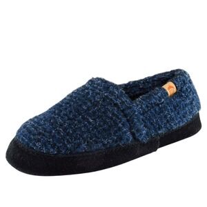 Acorn Youth Girls Shoes Size 1-2 M Blue Slippers Faux Fur‎